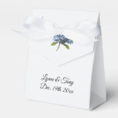 Blue Hydrangea Single Stem Theme Favor Box Bedankdoosjes (Voorkant Zijde)