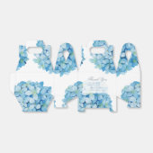 Blue Hydrangea Sophisticated Wedding Bedankdoosjes (Uitgevouwen)