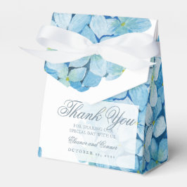 Blue Hydrangea Sophisticated Wedding Favor Box Bedankdoosjes