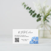 Blue Hydrangea Starfish Gift Registry Cards Informatiekaartje (Staand voorkant)