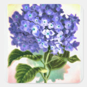 Blue Hydrangea Sticker (Voorkant)