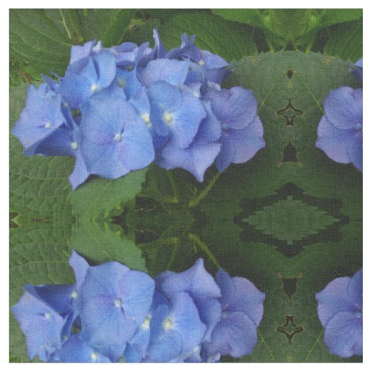 Blue Hydrangea Stof (Close Up)