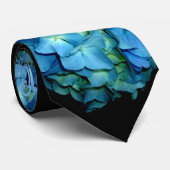 Blue Hydrangea Stropdas (Opgerold)