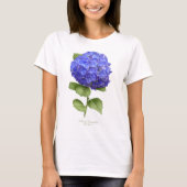 Blue Hydrangea T-shirt (Voorkant)