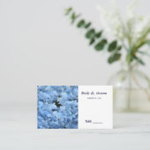 Blue Hydrangea Table Place Card Plaatskaartje (Staand voorkant)