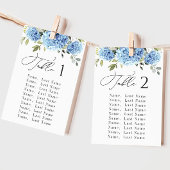 Blue Hydrangea Tafelnummer Zitkaarten Kaarten