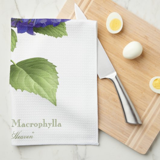 Blue Hydrangea Theedoek (Quarter Fold)