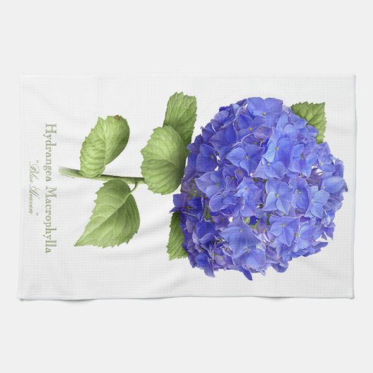 Blue Hydrangea Theedoek (Horizontaal)