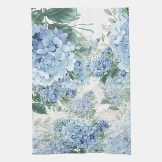 Blue Hydrangea Theedoek (Verticaal)