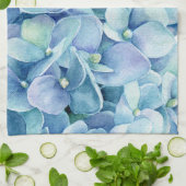 Blue Hydrangea Theedoek (Gevouwen)