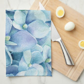 Blue Hydrangea Theedoek (Quarter Fold)