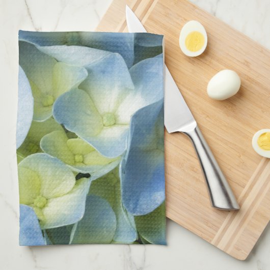 Blue Hydrangea Theedoek (Quarter Fold)