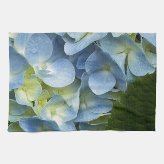 Blue Hydrangea Theedoek (Horizontaal)
