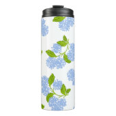 Blue Hydrangea Thermal Tumbler Thermosbeker (Voorkant)