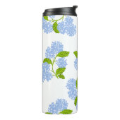 Blue Hydrangea Thermal Tumbler Thermosbeker (Gedraaid links)