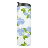 Blue Hydrangea Thermal Tumbler Thermosbeker (Geroteerd rechts)