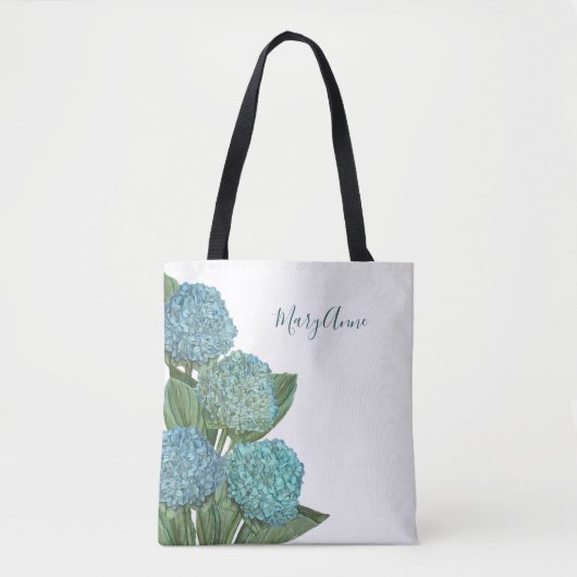 Blue Hydrangea Tote Bag (Voorkant)