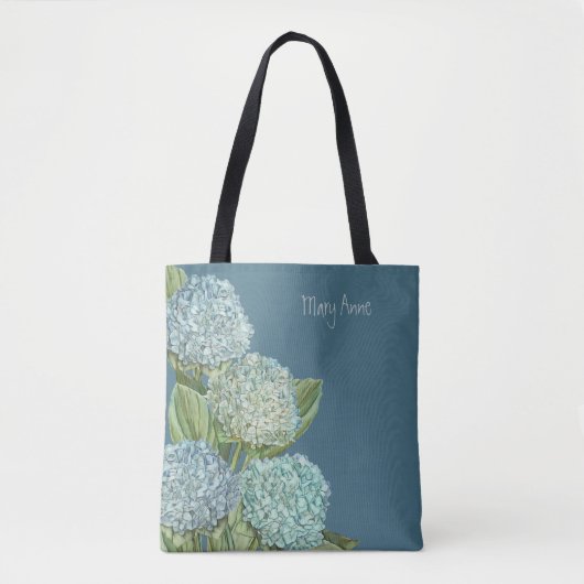 Blue Hydrangea Tote Bag (Voorkant)
