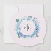 Blue Hydrangea Tuin Save the Date (Achterkant)