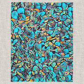 Blue Hydrangea Urban Art Fleece Blanket