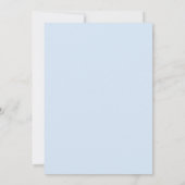 Blue Hydrangea Vintage Frame Baby Shower  Kaart (Achterkant)