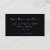 Blue Hydrangea Visitekaartje (Achterkant)