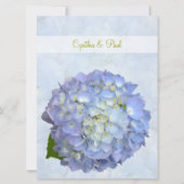 Blue Hydrangea Vow Renewal Uitnodiging (Voorkant)