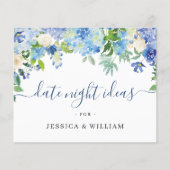 Blue Hydrangea Vrijgezellenfeest Date Night Idea K Flyer (Voorkant)