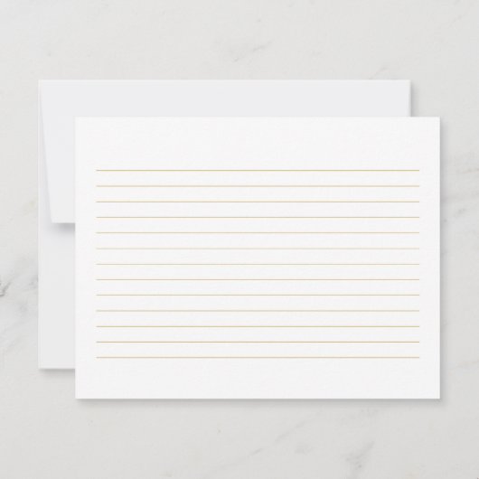 Blue Hydrangea Vrijgezellenfeest Recept Kaart (Achterkant)