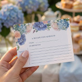 Blue Hydrangea Vrijgezellenfeest Tea Recept Kaart