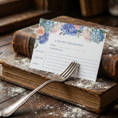 Blue Hydrangea Vrijgezellenfeest Tea Recept Kaart