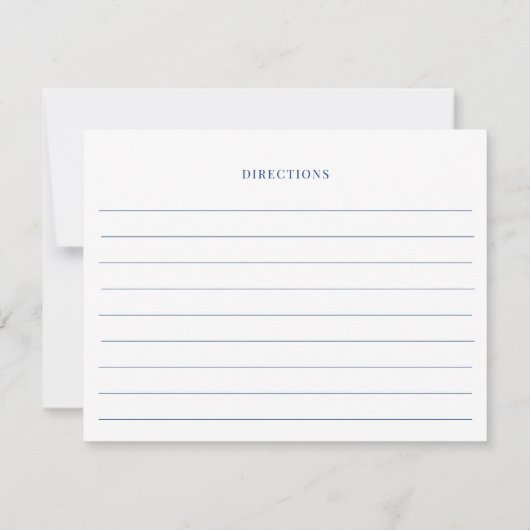 Blue Hydrangea Vrijgezellenfeest Tea Recept Kaart (Achterkant)