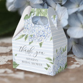 Blue Hydrangea Waterverf Blooms Custom Bedankdoosjes