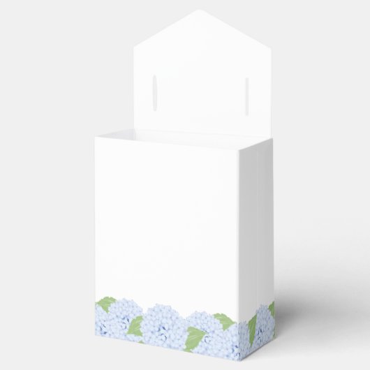 Blue Hydrangea Waterverf bruiloft Bedankdoosjes (Geopend)