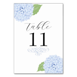 Blue Hydrangea Waterverf bruiloft Kaart
