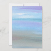 Blue hydrangea waterverf bruiloft verlofpartij kaart (Achterkant)