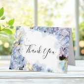 Blue Hydrangea Waterverf Sympathie Dank u Bedankkaart