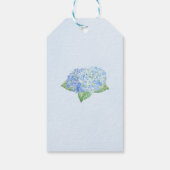 Blue Hydrangea Waterverf Wedding Favor Cadeaulabel (Achterkant)