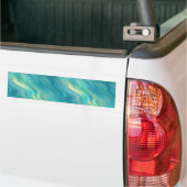 Blue Hydrangea Wavy Texture Bumpersticker (Op Truck)