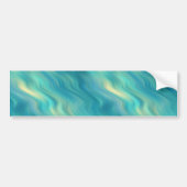 Blue Hydrangea Wavy Texture Bumpersticker (Voorkant)