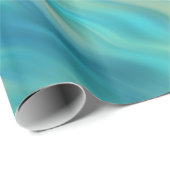 Blue Hydrangea Wavy Texture Cadeaupapier (Rol Hoek)