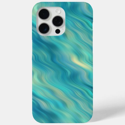 Blue Hydrangea Wavy Texture Case-Mate iPhone Case (Achterkant)