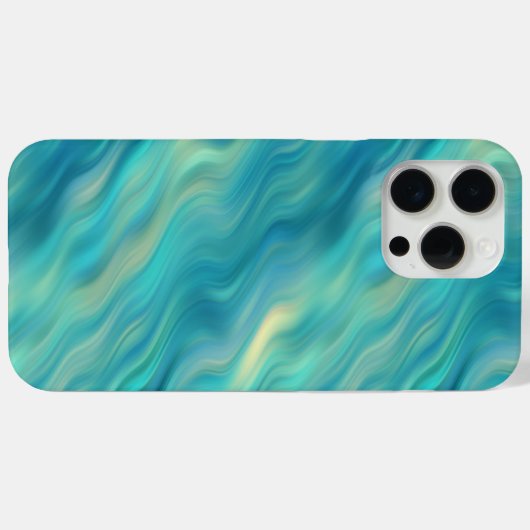 Blue Hydrangea Wavy Texture Case-Mate iPhone Case (Achterkant (horizontaal))