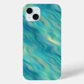 Blue Hydrangea Wavy Texture Case-Mate iPhone Case (Achterkant)