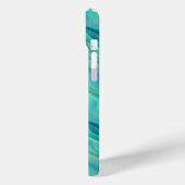 Blue Hydrangea Wavy Texture Case-Mate iPhone Case (Achterkant / Links)