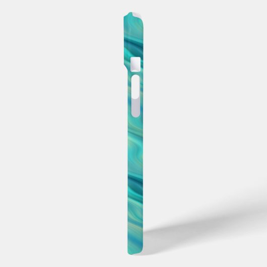 Blue Hydrangea Wavy Texture Case-Mate iPhone Case (Achterkant / Links)