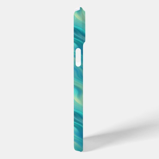 Blue Hydrangea Wavy Texture Case-Mate iPhone Case (Achterkant / Rechts)