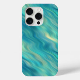 Blue Hydrangea Wavy Texture iPhone 15 Pro Case
