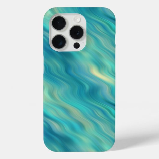 Blue Hydrangea Wavy Texture Case-Mate iPhone Case (Achterkant)