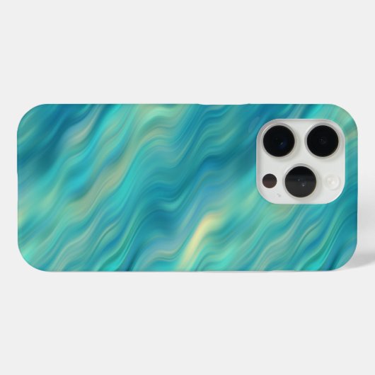 Blue Hydrangea Wavy Texture Case-Mate iPhone Case (Achterkant (horizontaal))